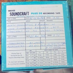 JFK assassination, funeral, etc.